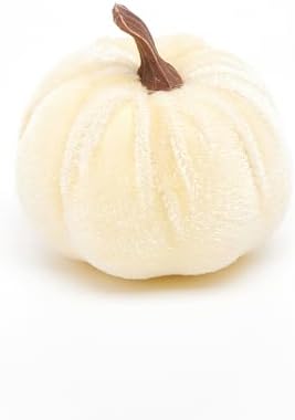 7 Pcs Flannel Velvet Foam Artificial Pumpkins Fall Decor