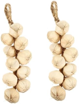 2pcs Realistic Garlic Strings Home Kitchen Decor