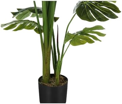 Monarch Specialties I 9548 Artificial Monstera Plant 55 Tall