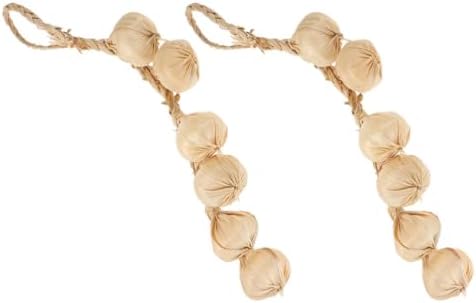 MAGICLULU Artificial Garlic String 2 Pack for Home Decor