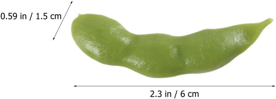 Realistic Soybean Model 30pcs Green Artificial Vegetable Decor