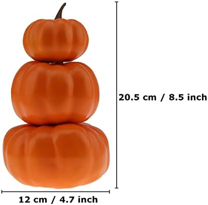Gresorth 2 Pack Stacked Pumpkin Decorations
