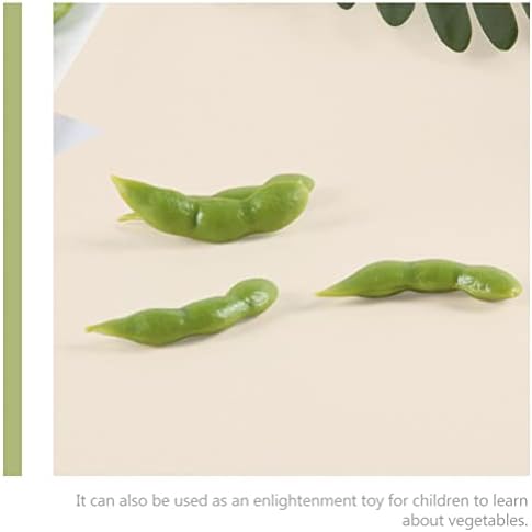 Realistic Soybean Model 30pcs Green Artificial Vegetable Decor