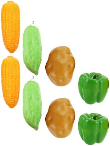 LOGOFUN 8Pcs Artificial Vegetable Models for Home Kitchen Decorations