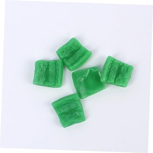 25pcs Realistic Pepper Slices Artificial Vegetable Display Props