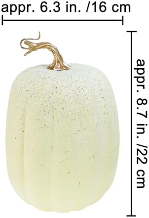 Winlyn 2 Pcs Large Artificial Pumpkins Fall Decor