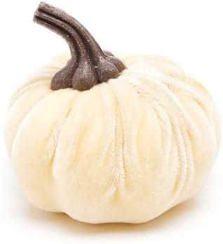 7 Pcs Flannel Velvet Foam Artificial Pumpkins Fall Decor