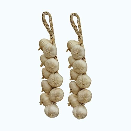EUBUY Artificial Garlic String 2 Pack