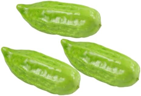 LIFKOME 3pcs Artificial Bitter Gourd Models