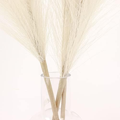 3 Stems Cream Artificial Pampas Grass Plant Sprays