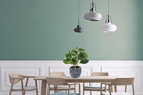AlphaAcc Artificial Plants Fiddle Leaf Fig with Cement Planter