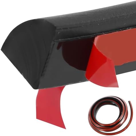4 Meter Black Rubber Door Draft Stopper for Bedrooms