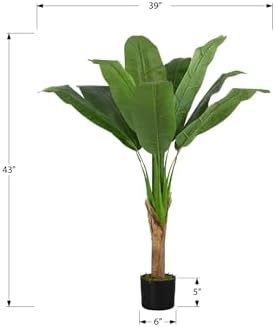 Monarch Specialties I 9567 Artificial Banana Tree 43 Inch