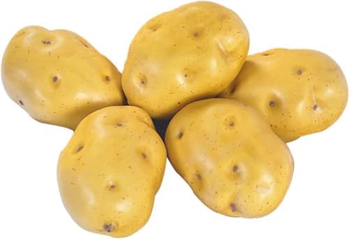 5PCS Artificial Potatoes for Home Decor and Film Props