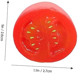 Cabilock 10pcs Lifelike Fake Cherry Tomato Decor Models