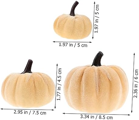 ULTECHNOVO 6Pcs Artificial Pumpkin Decorations for Halloween