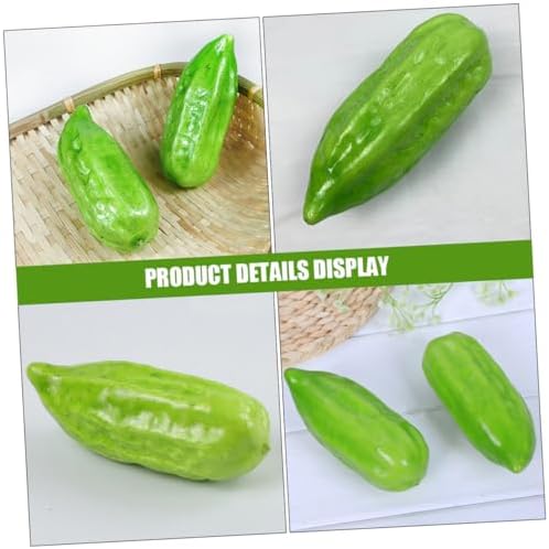 LIFKOME 3pcs Artificial Bitter Gourd Models