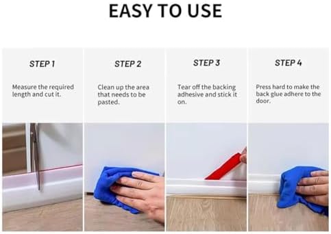 Weather Stripping Door Draft Stopper Self Adhesive Seal