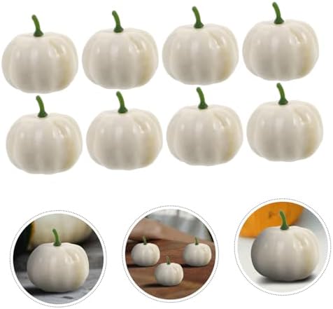 16pcs Artificial Pumpkins Halloween Decor DIY Craft Props