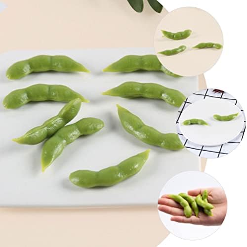 Realistic Soybean Model 30pcs Green Artificial Vegetable Decor