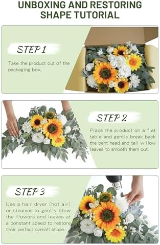 Faux Flower Swag Set of 2 for Wedding Welcome Signs