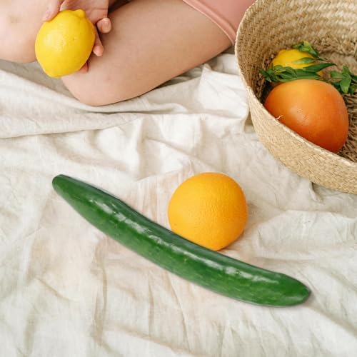 LOGOFUN 8 Pc Realistic Fake Cucumber Decor Prop