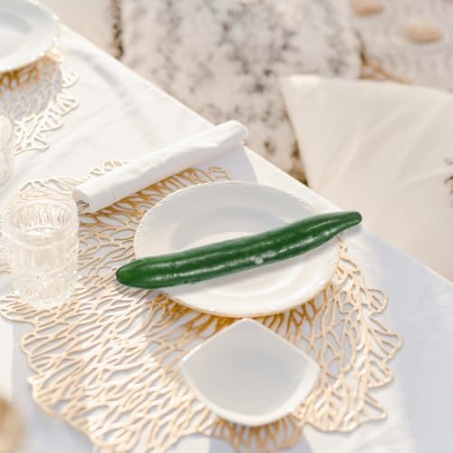 LOGOFUN 8 Pc Realistic Fake Cucumber Decor Prop