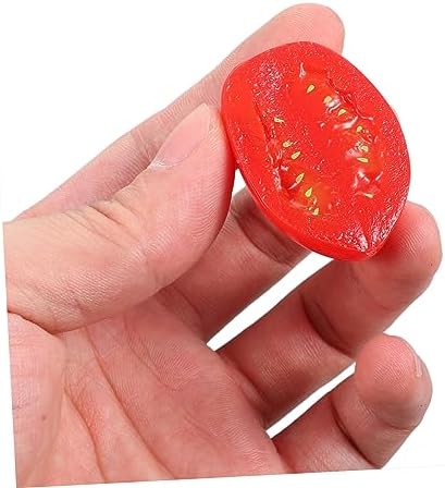 Cabilock 10pcs Realistic Half Cherry Tomato Decor Models