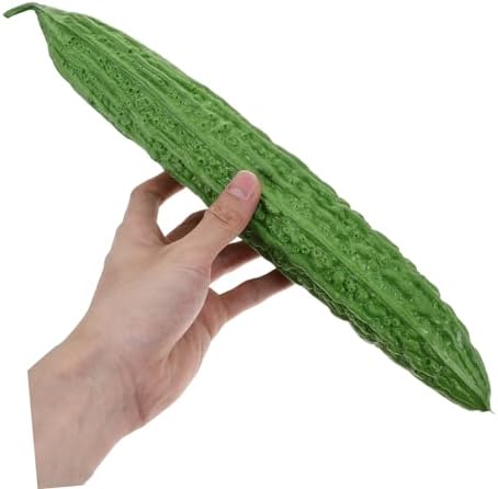 Wakauto Realistic Bitter Melon Artificial Vegetable Decor Model