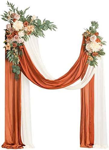 Lings Moment Fall Wedding Arch Flowers Kit Pack of 4