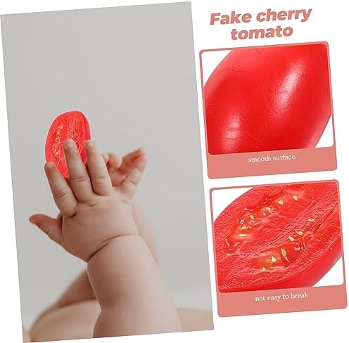 LIFKOME 10pcs Realistic Artificial Cherry Tomato Models