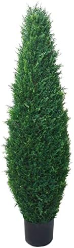 Pure Garden Artificial Topiary Cypress Tree 41 Tall