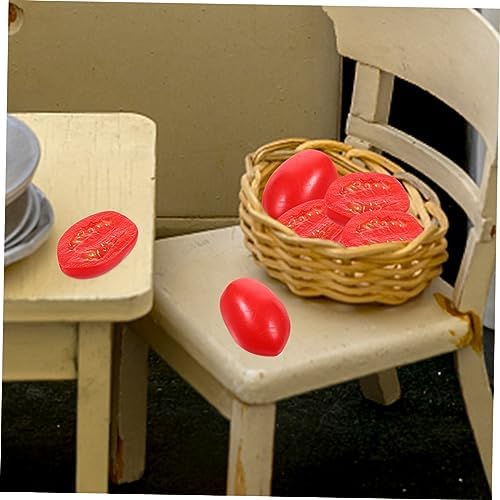 Cabilock 10pcs Realistic Half Cherry Tomato Decor Models