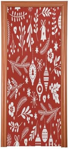 Susiyo Christmas Bell Snowflake Door Cover 32x79 in