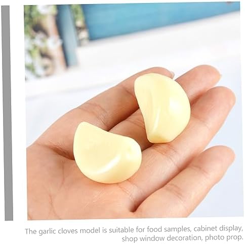 LIFKOME 10pcs Realistic Artificial Garlic Flakes Decor