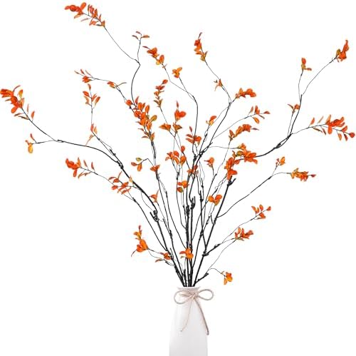 Sggvecsy 472 Artificial Ficus Branches for Fall Decor