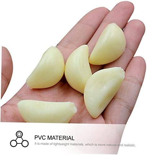 Cabilock 12pcs Artificial Garlic Flakes for Decor and Education
