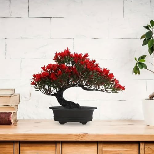 AzureLeap Artificial Bonsai Tree Red 95 Inch