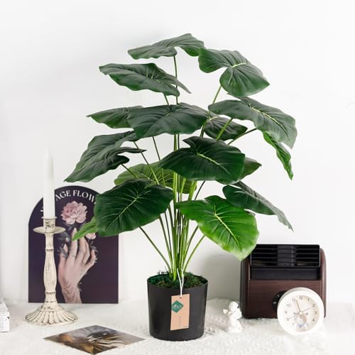 Der Rose 28 Inch Artificial Tropical Plant Indoor Decor