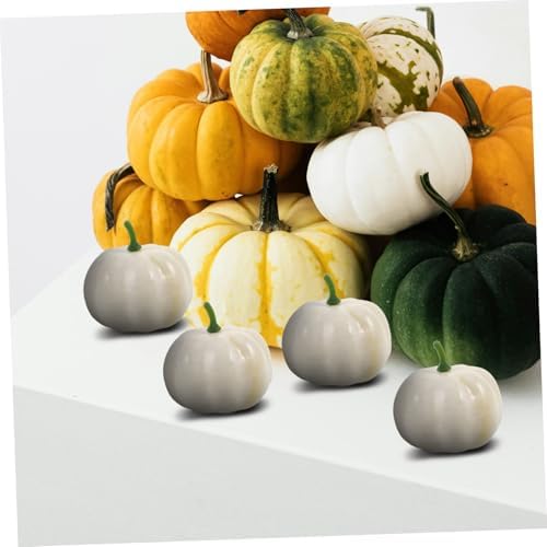 16pcs Artificial Pumpkins Halloween Decor DIY Craft Props