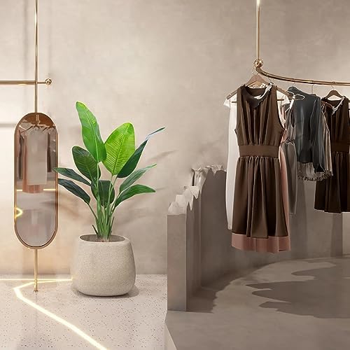 Artificial Bird of Paradise Plant with Realistic Leaves and Durable Pots