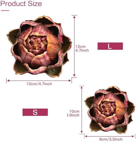 Realistic Artificial Artichoke Purple Small 6pcs