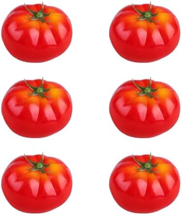 6Pcs Realistic Artificial Vegetable Models for Kitchen Display and Photography