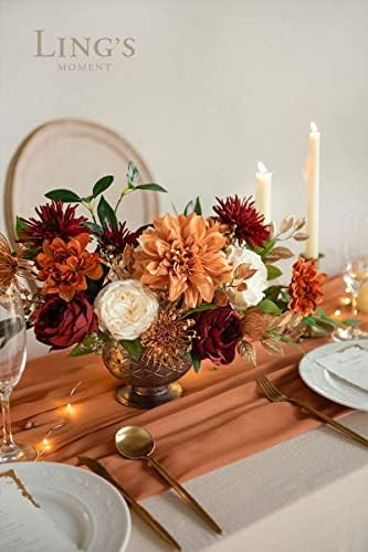 Lings Moment Fall Terracotta Artificial Flower Set