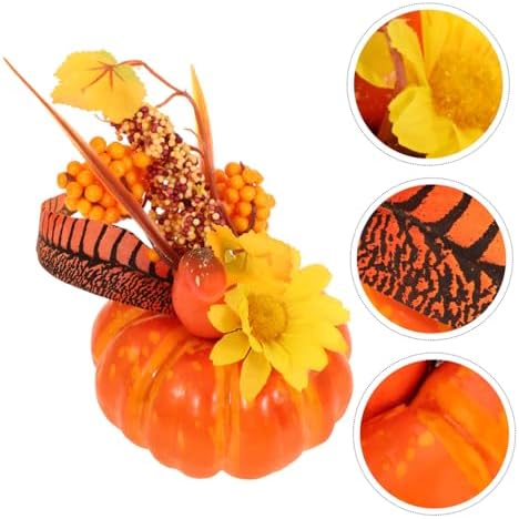 HOMSFOU Halloween Artificial Pumpkin Decor
