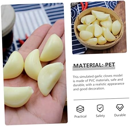 10pcs Simulated Garlic Cloves for Photography and Display