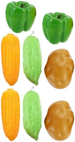LOGOFUN 8Pcs Artificial Vegetable Models for Home Kitchen Decorations