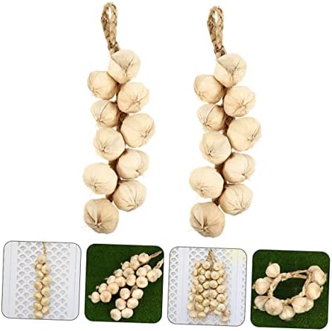 Mobestech 2Pcs Simulated Garlic Strings Halloween Decor