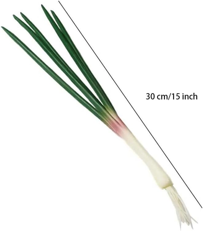 3PCS Artificial Onion Grass Fake Vegetables for Kitchen Decoration