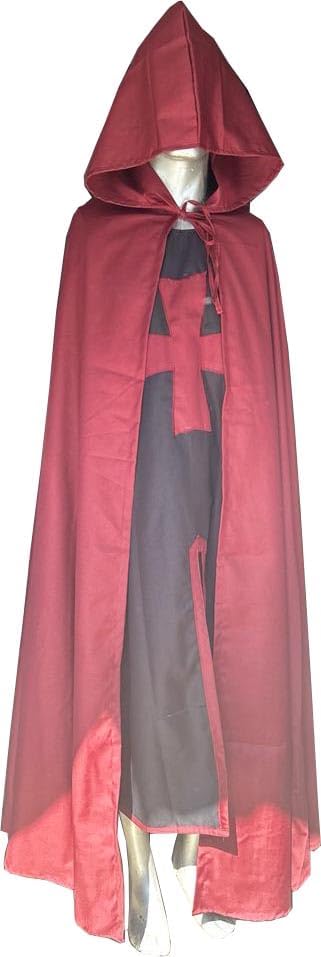 Medieval Fight Club Templar Knight Surcoat and Cloak Costume